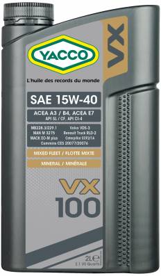 VX 100 15W40 YACCO