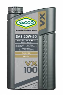 VX 100 20W50 YACCO