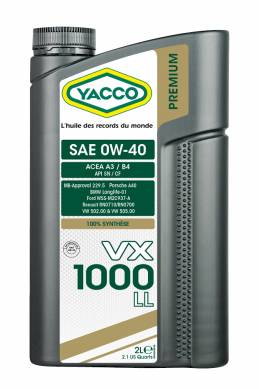 VX 1000 LL 0W40 YACCO