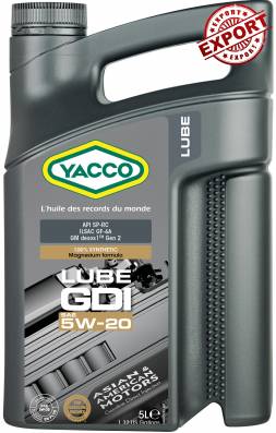 LUBE GDI 5W20 YACCO