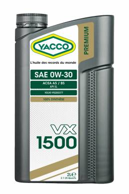 VX 1500 0W30 YACCO