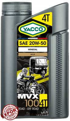 MVX 100 4T 20W50 YACCO