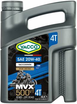 MVX 500 4T VT 20W40 YACCO